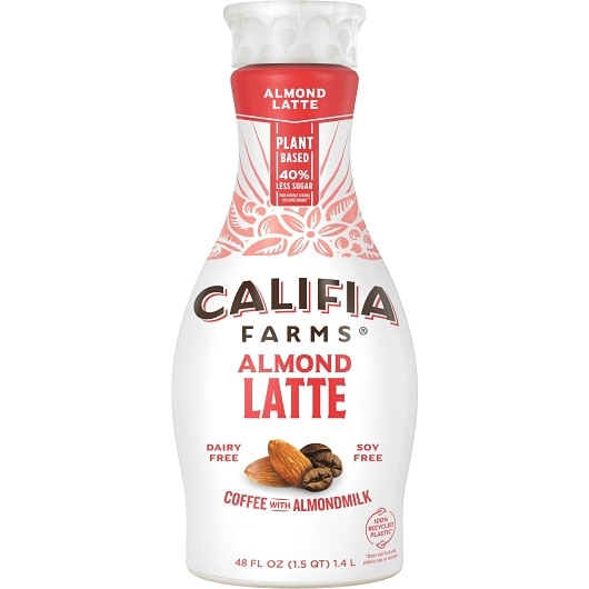 Califia Farms Almond Latte Coffee with Almond Milk, 48 Fluid Ounce -- 6 per case