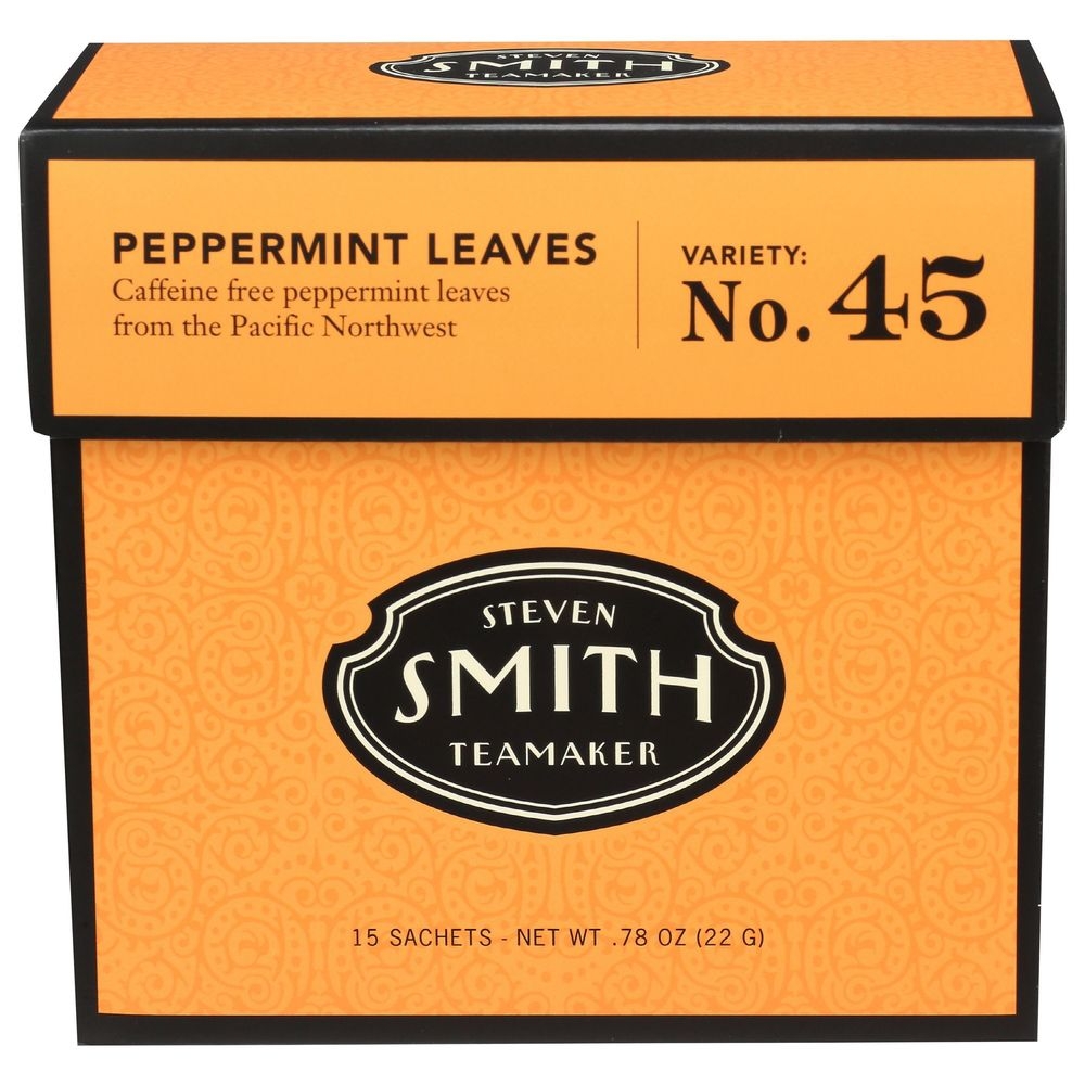 Steven Smith Teamaker Peppermint Leaves Herbal Tea, 15 tea bags -- 6 per case