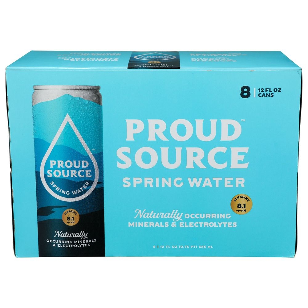 Proud Source Natural Alkaline Spring Water, 96 Fluid Ounce -- 3 per case