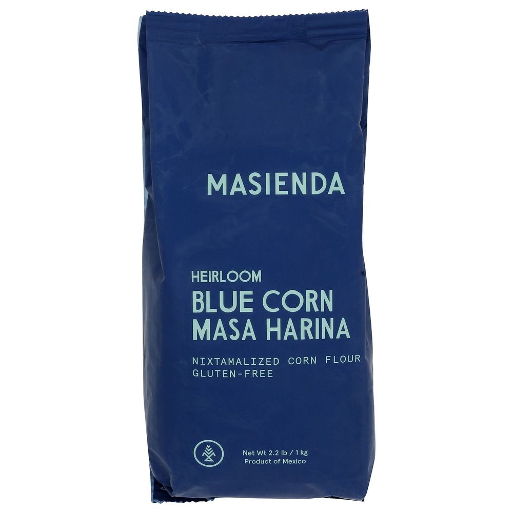Masienda Heirloom Blue Corn Masa Harina Corn Flour, 2.2 Pound -- 10 per case