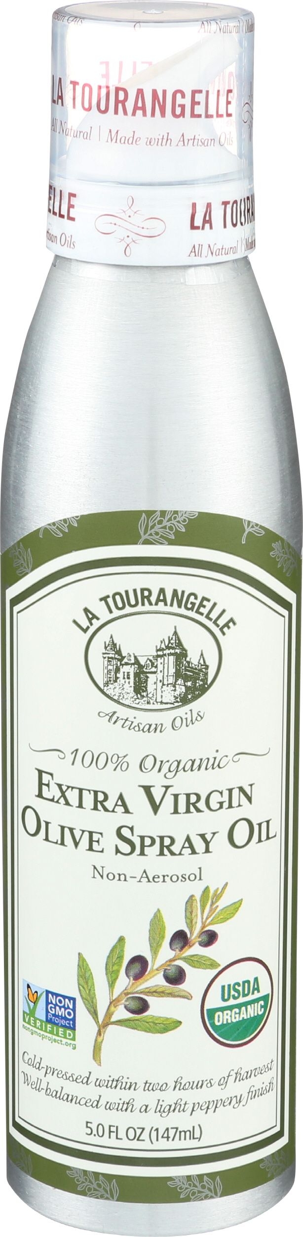 La Tourangelle Organic Extra Virgin Olive Oil, 147 Milliliter -- 6 per case