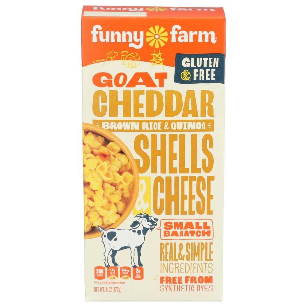 Funny Farm Goat Cheese Gluten Free Mac and Cheese, 6 Ounce -- 8 per case