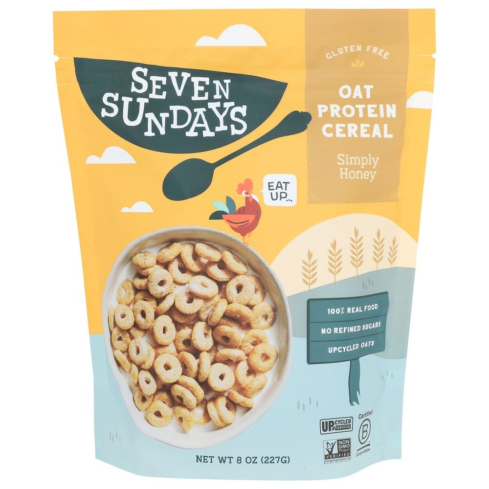 Seven Sundays Oat Protein Honey Cereal, 8 Ounce -- 6 per case