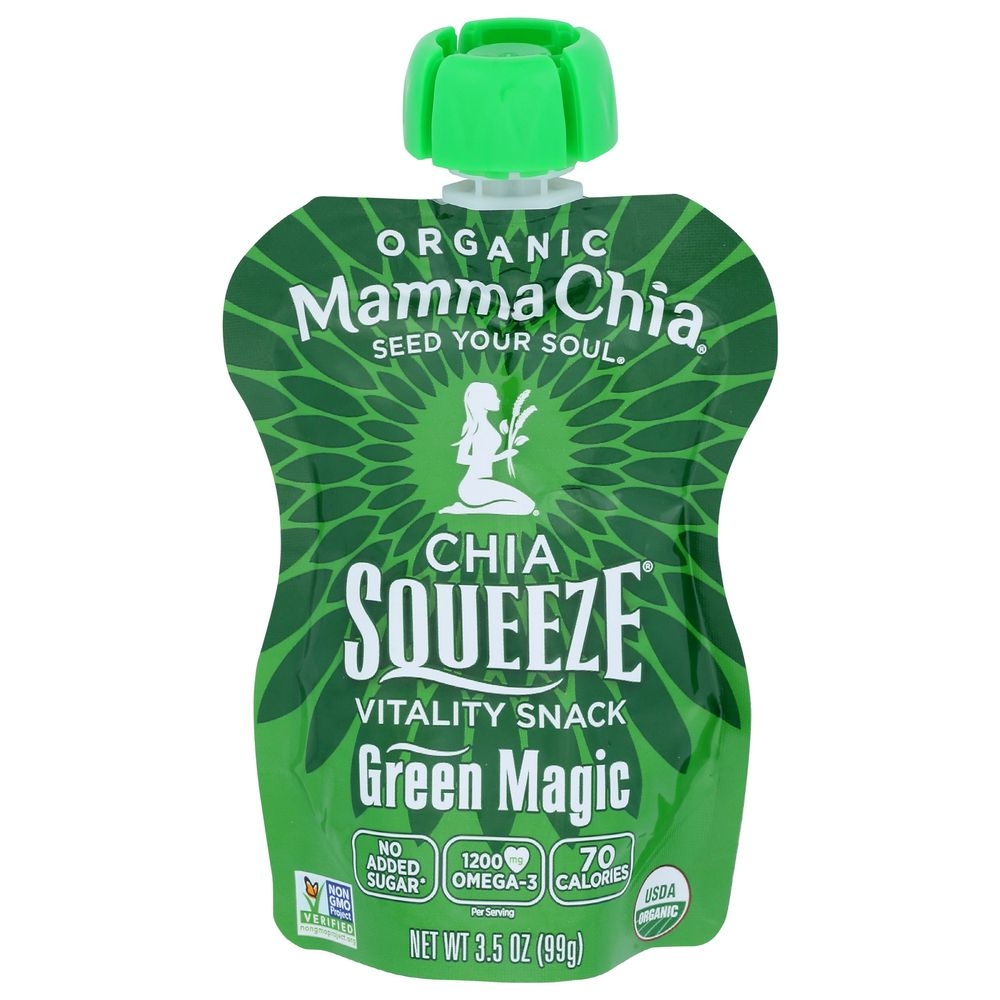 Mamma Chia Squeeze Green Magic Chia Seed, 3.5 Ounce -- 16 per case