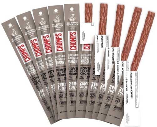 Chomps Salt and Pepper Venison Sticks, 1.15 Ounce -- 24 per case