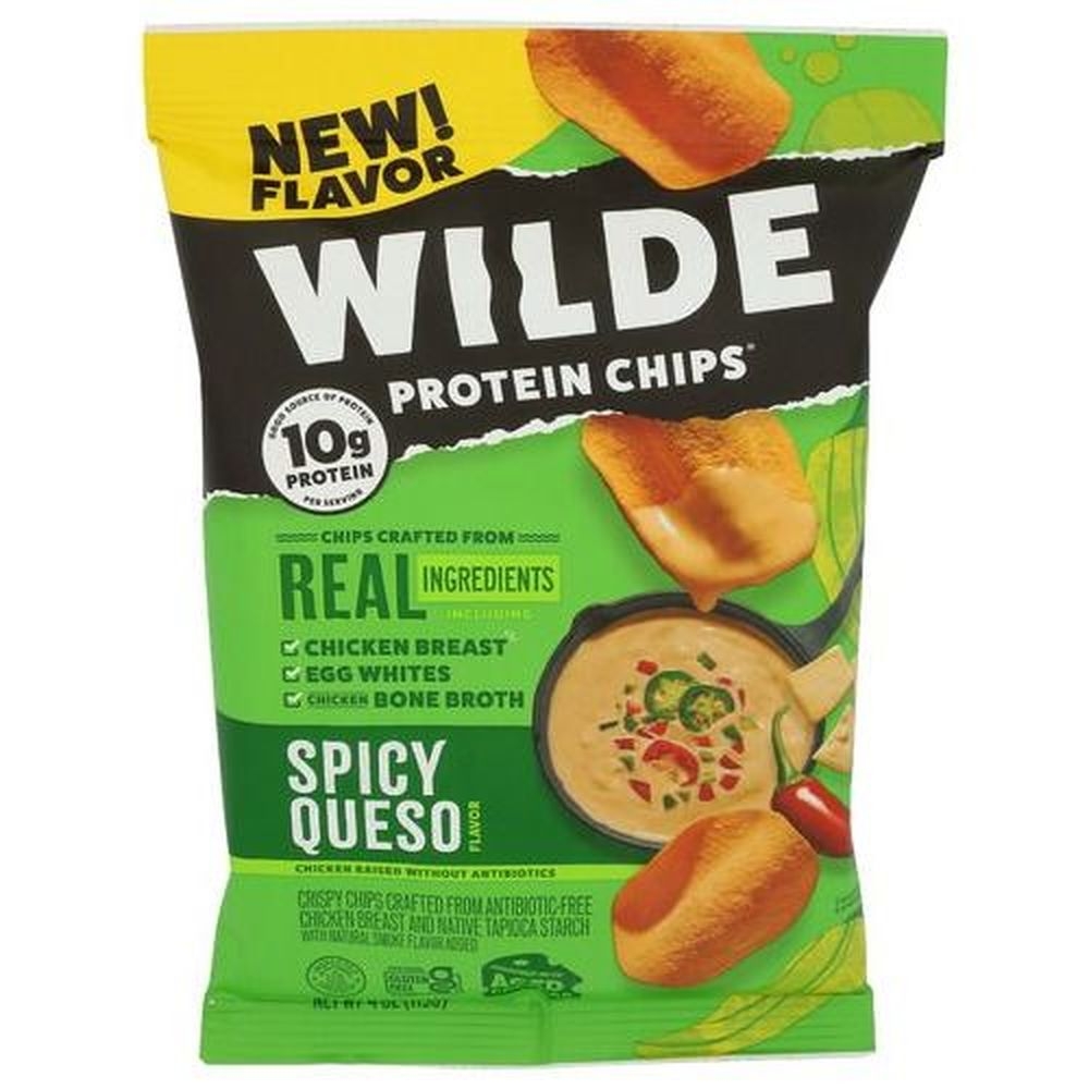Wilde Spicy Queso Protein Chips, 1.34 Ounce -- 12 per case