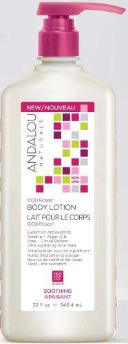 Andalou Naturals Sensitive 1000 Roses Soothing Body Lotion, 32 Fluid Ounce