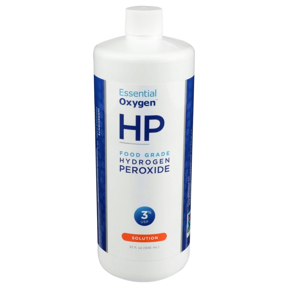 Essential Oxygen Hydrogen Peroxide Food Grade Solution, 32 Ounce