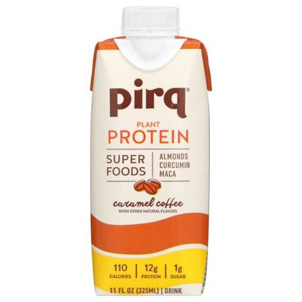 Pirq Caramel Coffee Plant Protein Shake, 11 Fluid Ounce -- 12 per case