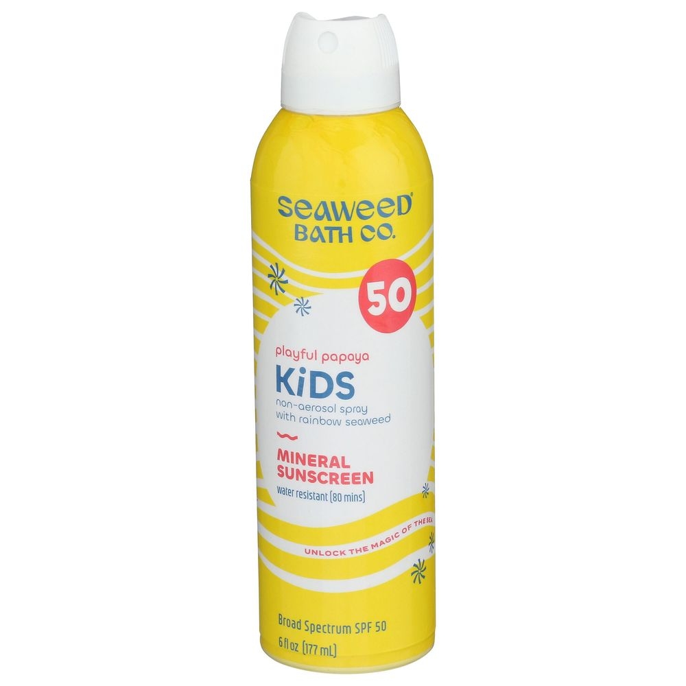 Seaweed Bath Co Papaya Kids Sunscreen, 6 Fluid Ounce