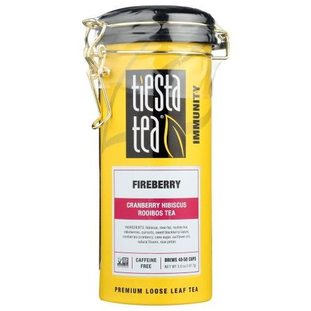 Tiesta Tea Immunity Fireberry Cranberry Hibiscus Rooibos Tea, 5 Ounce -- 6 per case