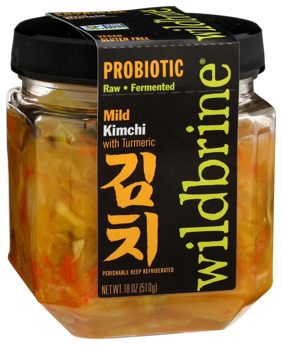 Wildbrine Probiotic Mild Kimchi with Turmeric, 18 Ounce -- 6 per case