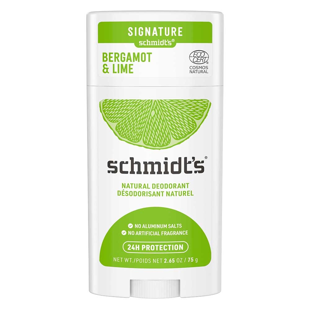 Schmidt's Bergamot Plus Lime Deodorant Stick, 2.65 Ounce -- 12 per case