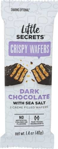 Little Secrets Dark Chocolate with Sea Salt Crispy Wafer, 1.4 Ounce -- 12 per case