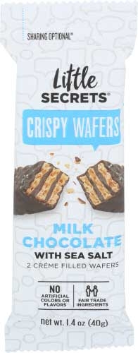 Little Secrets Milk Chocolate Sea Salt Crispy Wafer, 1.4 Ounce -- 12 per case