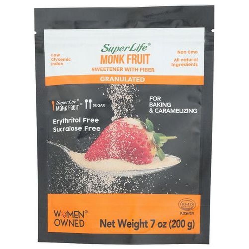 Super Life Monk Fruit Sweetener, 7.05 Ounce -- 12 per case