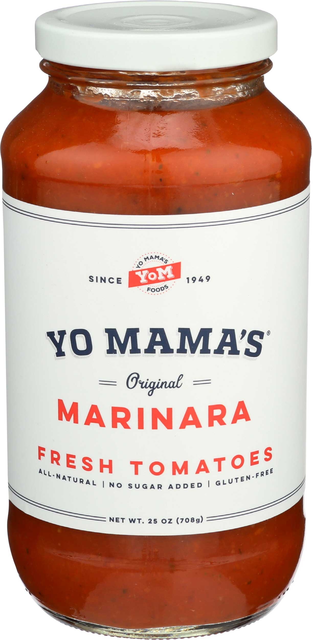 Yo Mama's Marinara Pasta Sauce, 25 Ounce -- 6 per case