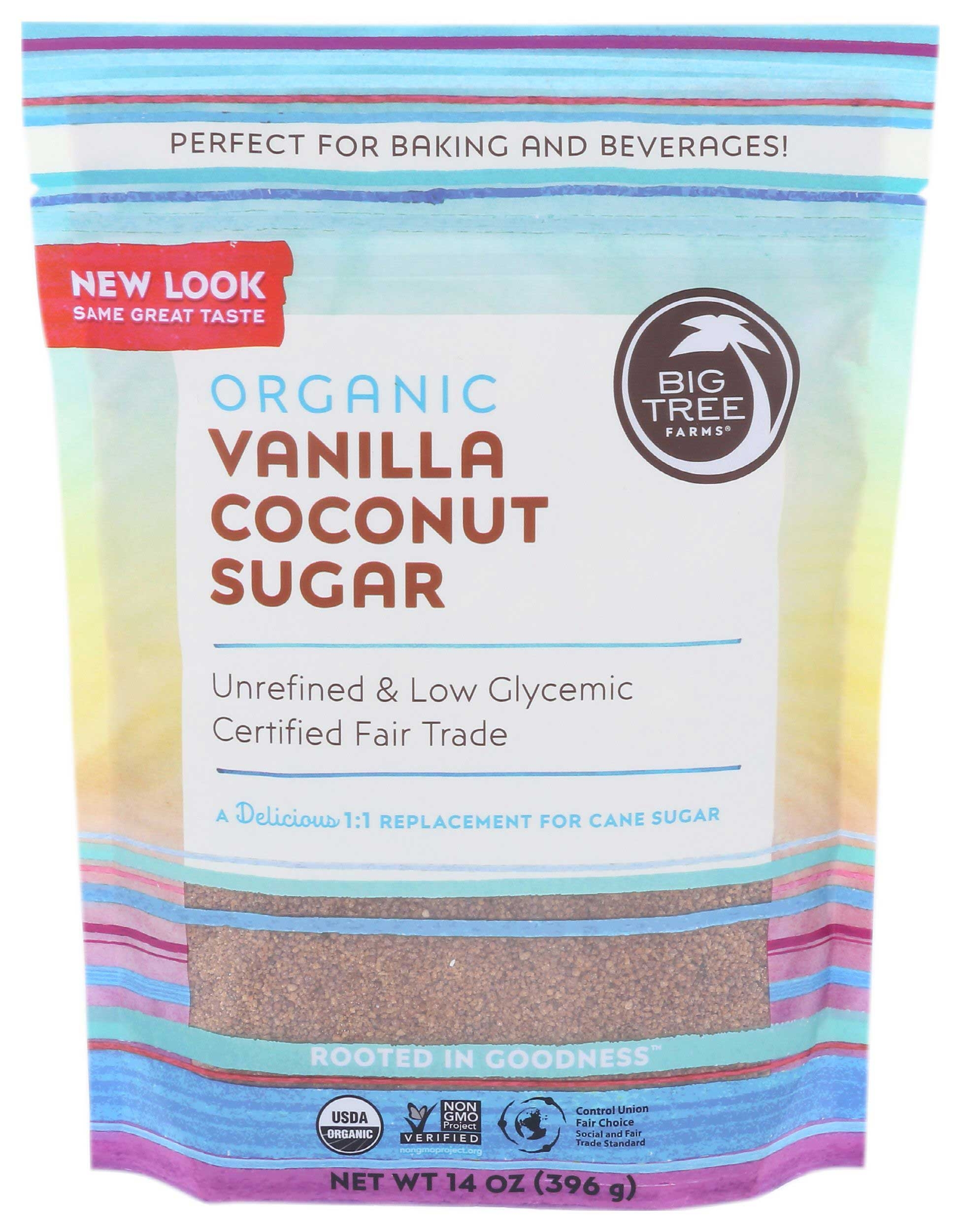 Big Tree Farms Organic Vanilla Coconut Sugar, 14 Ounce -- 6 per case