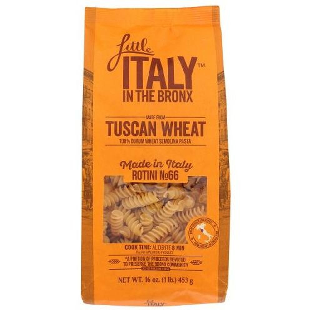 Little Italy In The Bronx Tuscan Wheat No 66 Rotini Pasta, 16 Ounce -- 12 per case