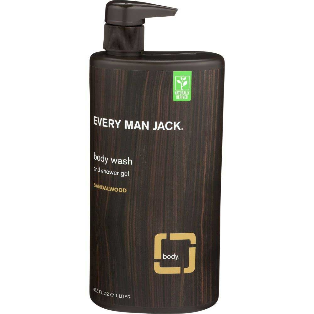 Every Man Jack Sandalwood Body Wash, 33.8 Fluid Ounce