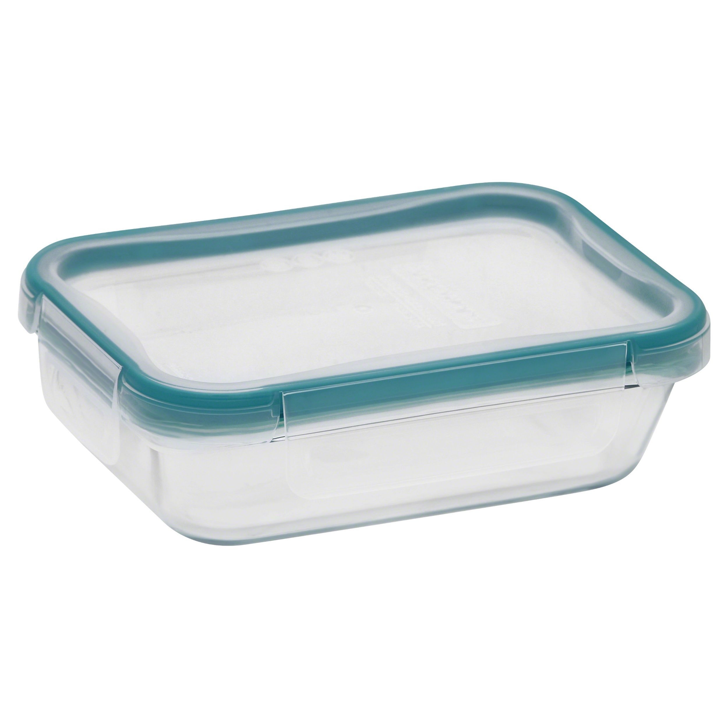 Snapware Total Solution Pyrex Glass 2 Cup Rectangle Food Storage Container with Plastic Lid -- 4 per case