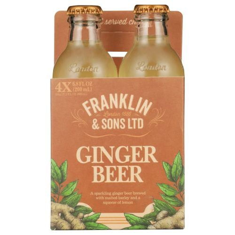 Franklin and Sons Ginger Beer Soda, 800 Milliliter -- 6 per case