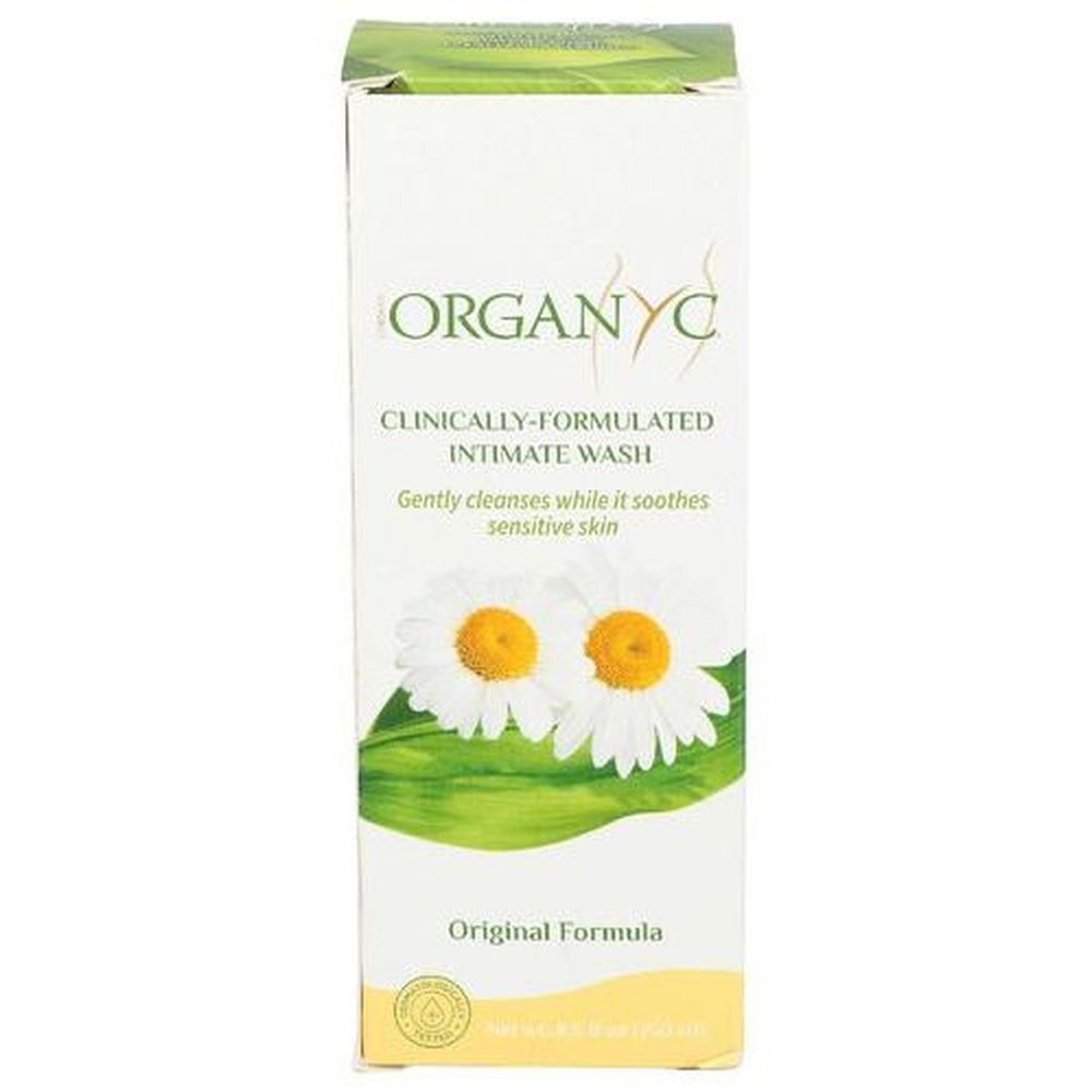 Organyc Chamomile Formula Feminine Intimate Wash for Sensitive Skin, 8.5 Ounce -- 12 per case