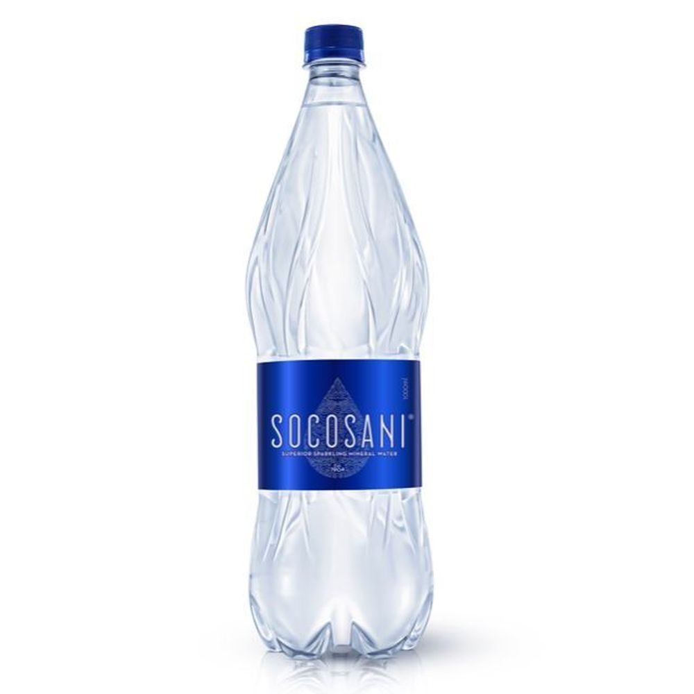Socosani Sparkling Mineral Water, 33.8 Fluid Ounce RPET Bottle -- 12 per case
