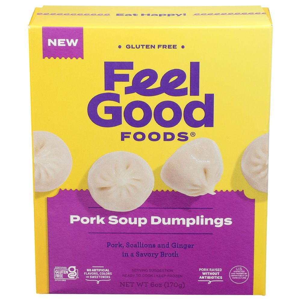 Feel Good Foods Pork Soup Dumplings, 6 Ounce -- 9 per case.