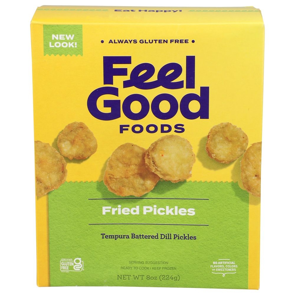 Feel Good Foods Fried Tempura Battered Dill Pickles, 8 Ounce -- 9 per case.