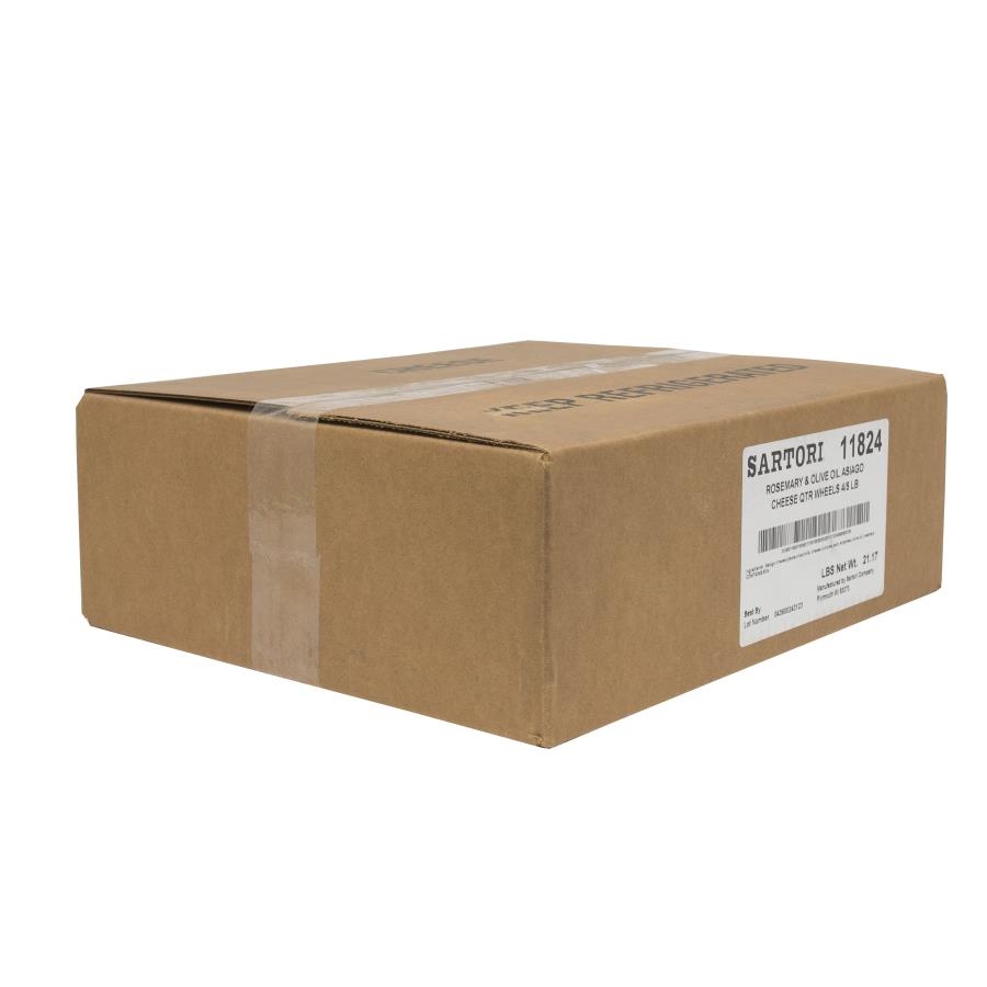 Sartori Reserve Quarter Wheel Rosemary and Olive Oil Asiago Cheese, 5 Pound -- 4 per case.