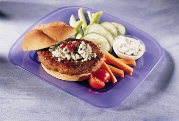 Butterball All Natural Round Seasoned Turkey Burger Patty, 6 Ounce -- 40 per case.
