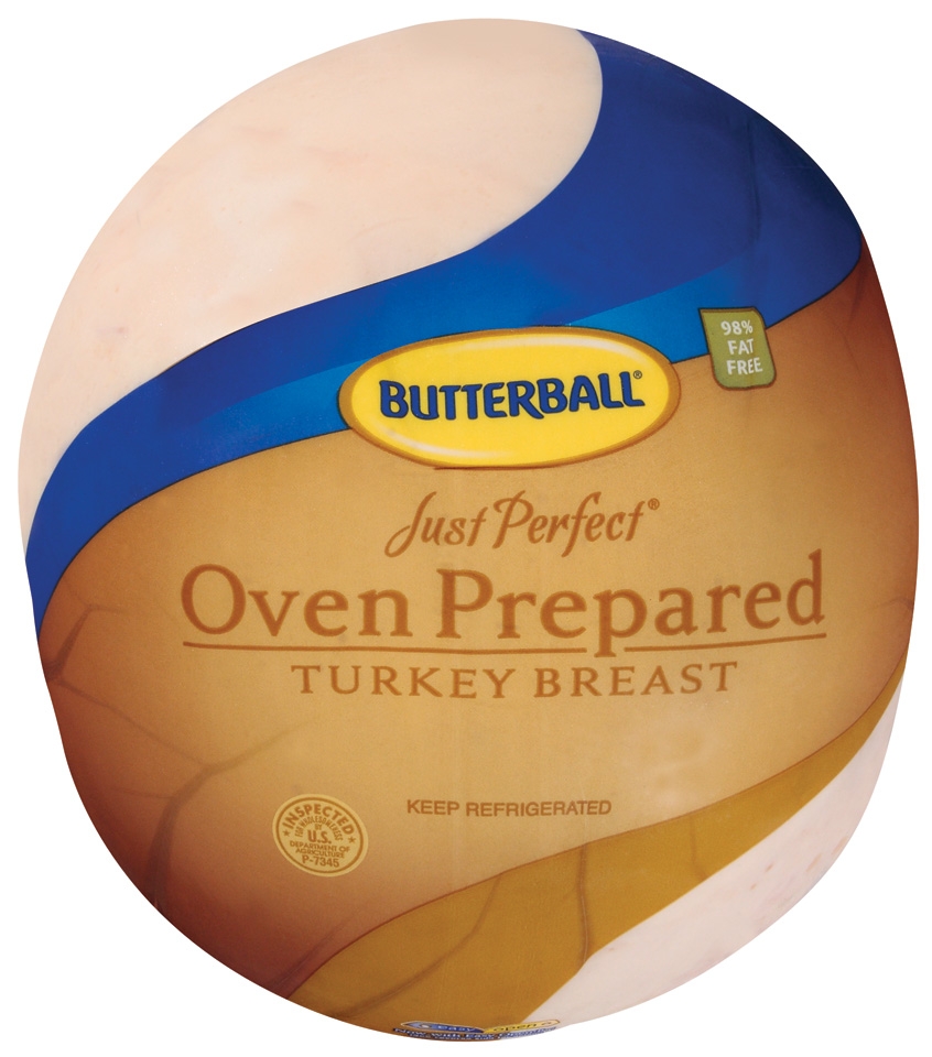 Butterball Just Perfect Oven Prepared Skinless Turkey Breast, 9 Pound -- 2 per case.