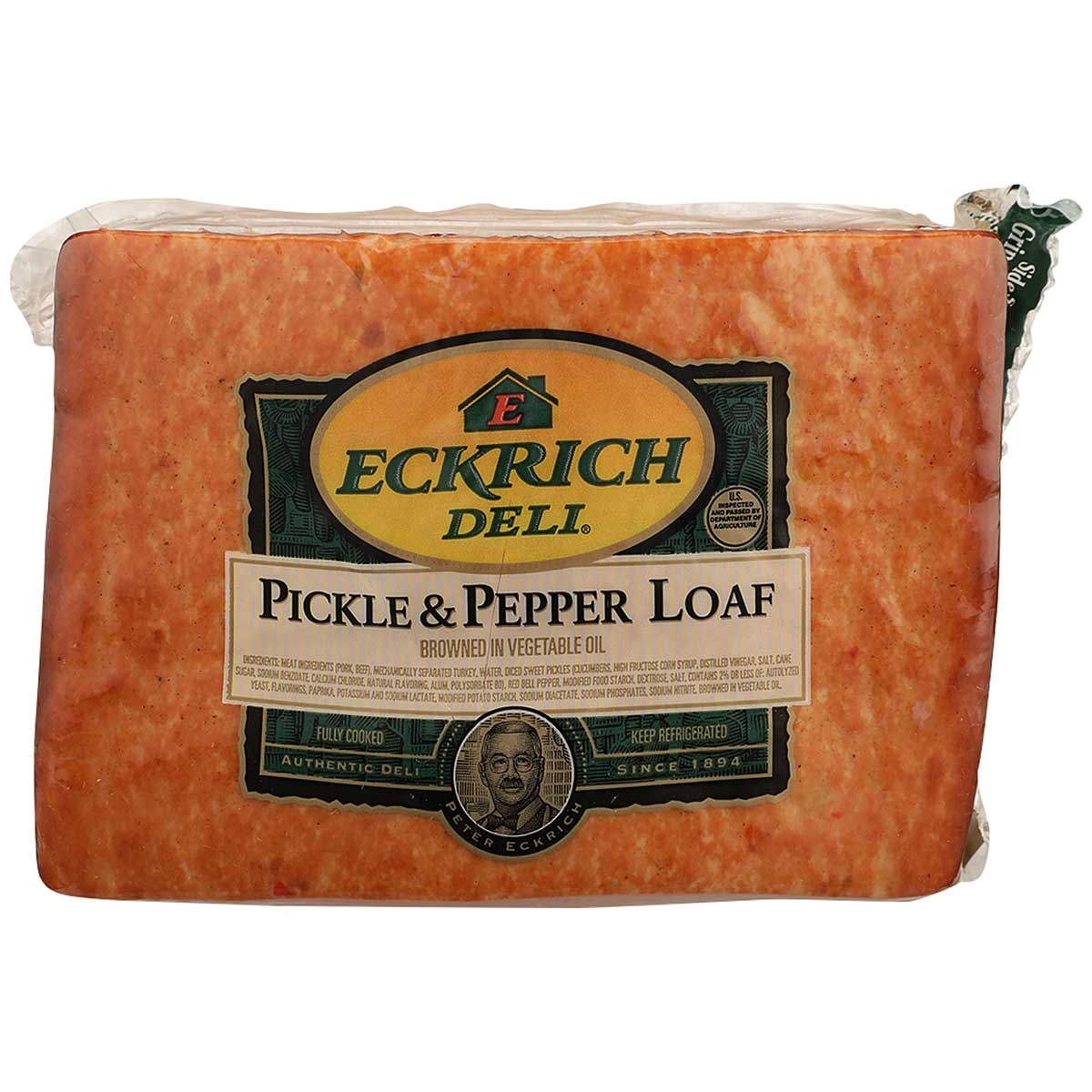 Armour Eckrich Deli Pickle and Pimento Loaf, 48.53 Ounce -- 3 per case