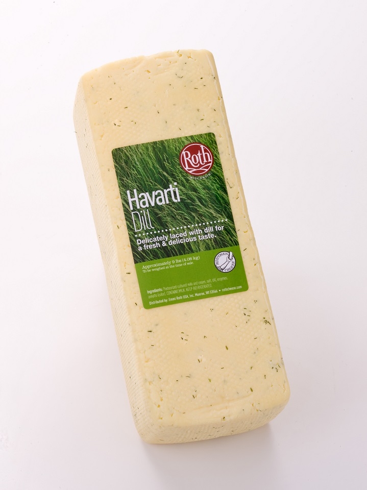 Roth Ostenborg Dill Havarti Cheese Loaf, 9 Pound