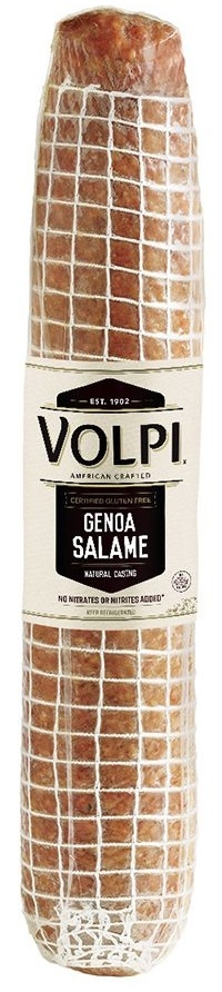 Volpi Genoa Salami - Bulk Vacuum Packing, 80 Ounce -- 5 per case.