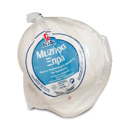 Dodoni Greek Random Weight Myzithra Cheese Loaves, 700 Gram -- 18 per case