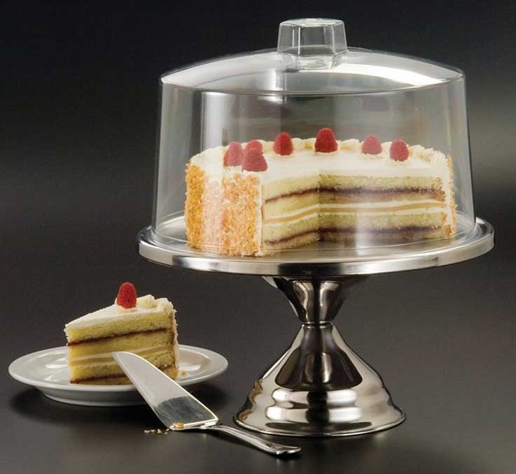 American Metalcraft Pastry Cake Stand Only, 13 1/2 x 7 1/2 inch