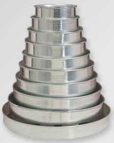 American Metalcraft 3800 Series Straight Sided Aluminum Cake Pan Set, 3 inch Deep -- 1 set