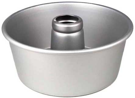American Metalcraft Hard Aluminum Angel Food Cake Pan, 4 Quart