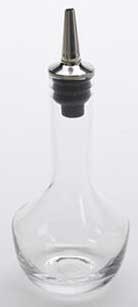 American Metalcraft Stainless Steel Silicone Dasher Glass Bitters Bottle, 2 Ounce