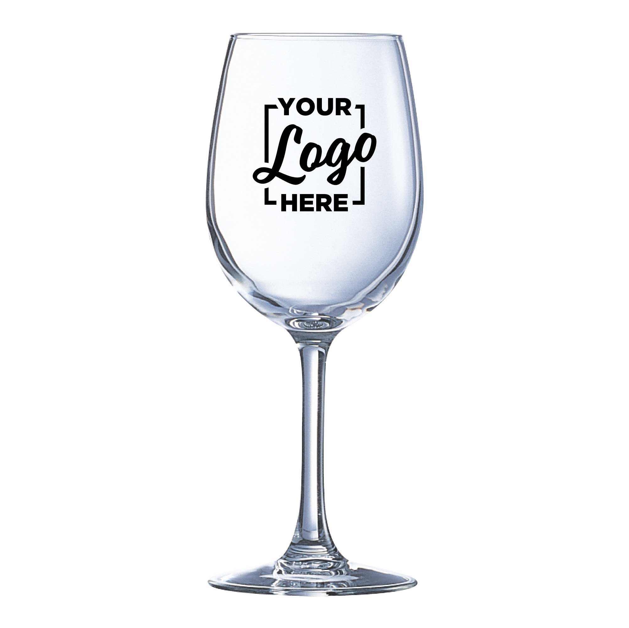 Arcoroc Grand Vin Krysta Wine Glass with 3 COLOR Custom Logo, 16.5 Ounce Capacity -- 144 per case