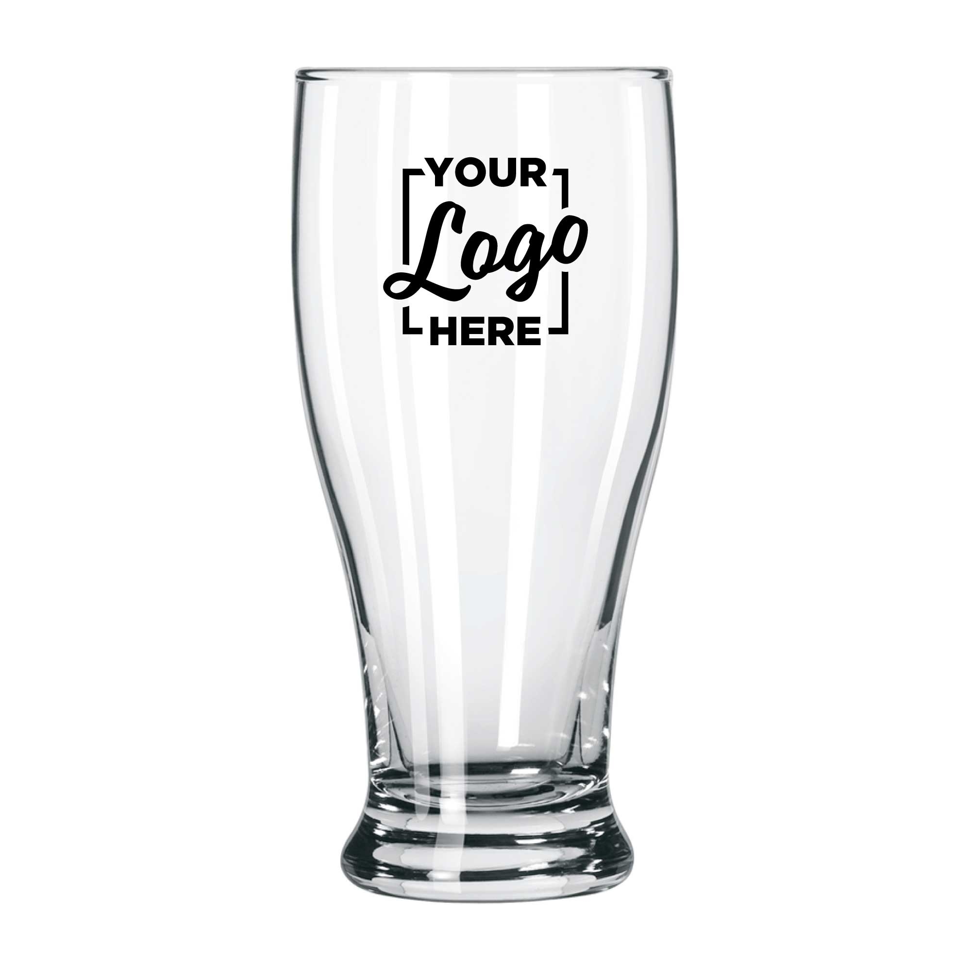Libbey L194 Pub Glass with 1 COLOR Custom Logo, 16 Ounce Capacity -- 144 per case
