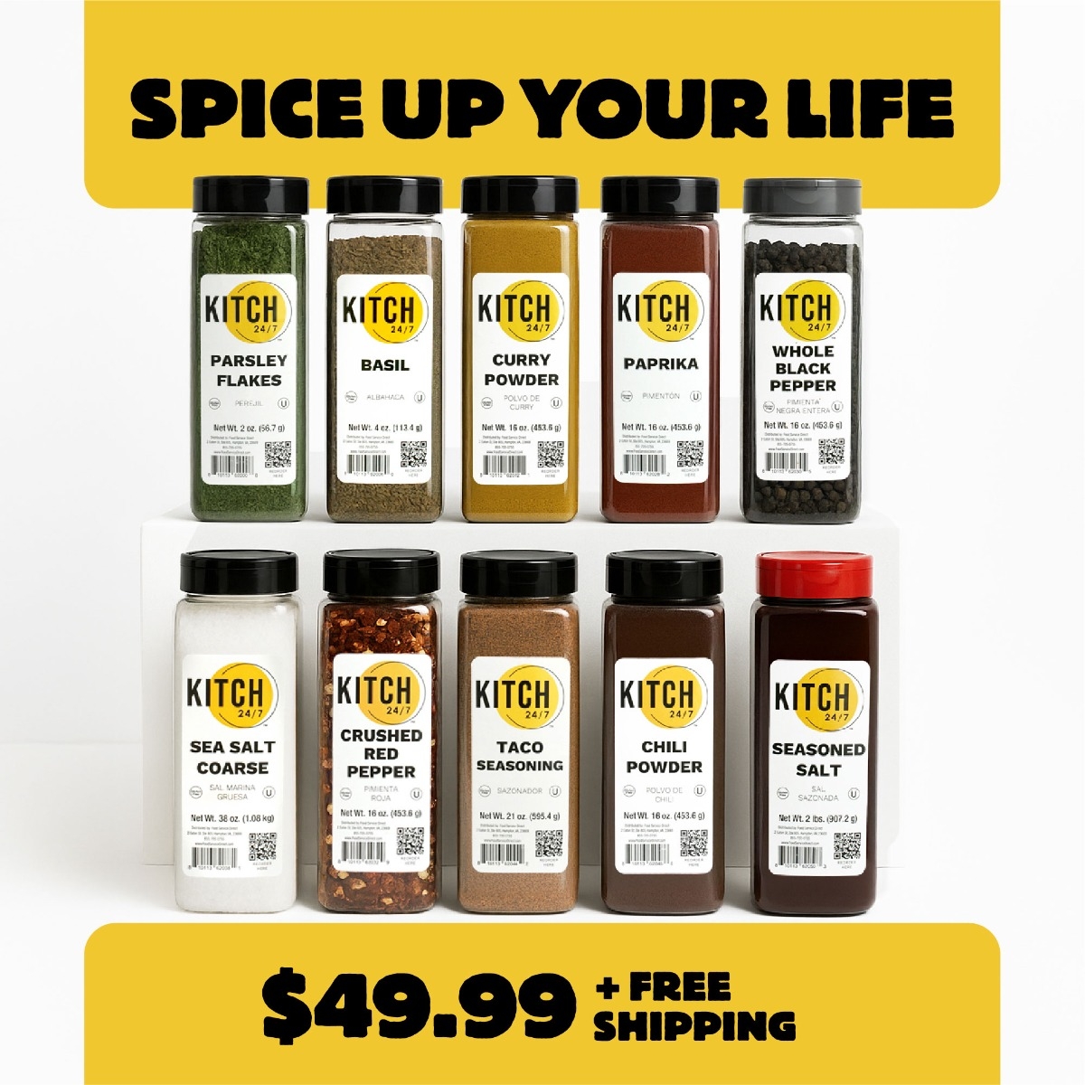 Kitch 24/7 Variety Spice Bundle, 10 count