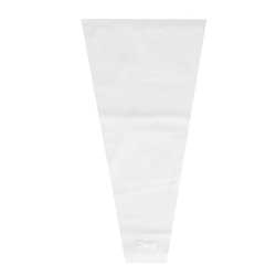 A Roo 1.2 Mil Unprinted Sealed Bottom Sleeve on Cardboard Header, 13.5 x 25 x 4 inch -- 1000 per case