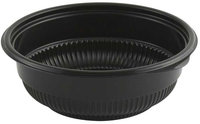 Anchor Packaging Incredi Bowl Black Polypropylene Round Soup Bowl, 16 Ounce Capacity -- 250 per case