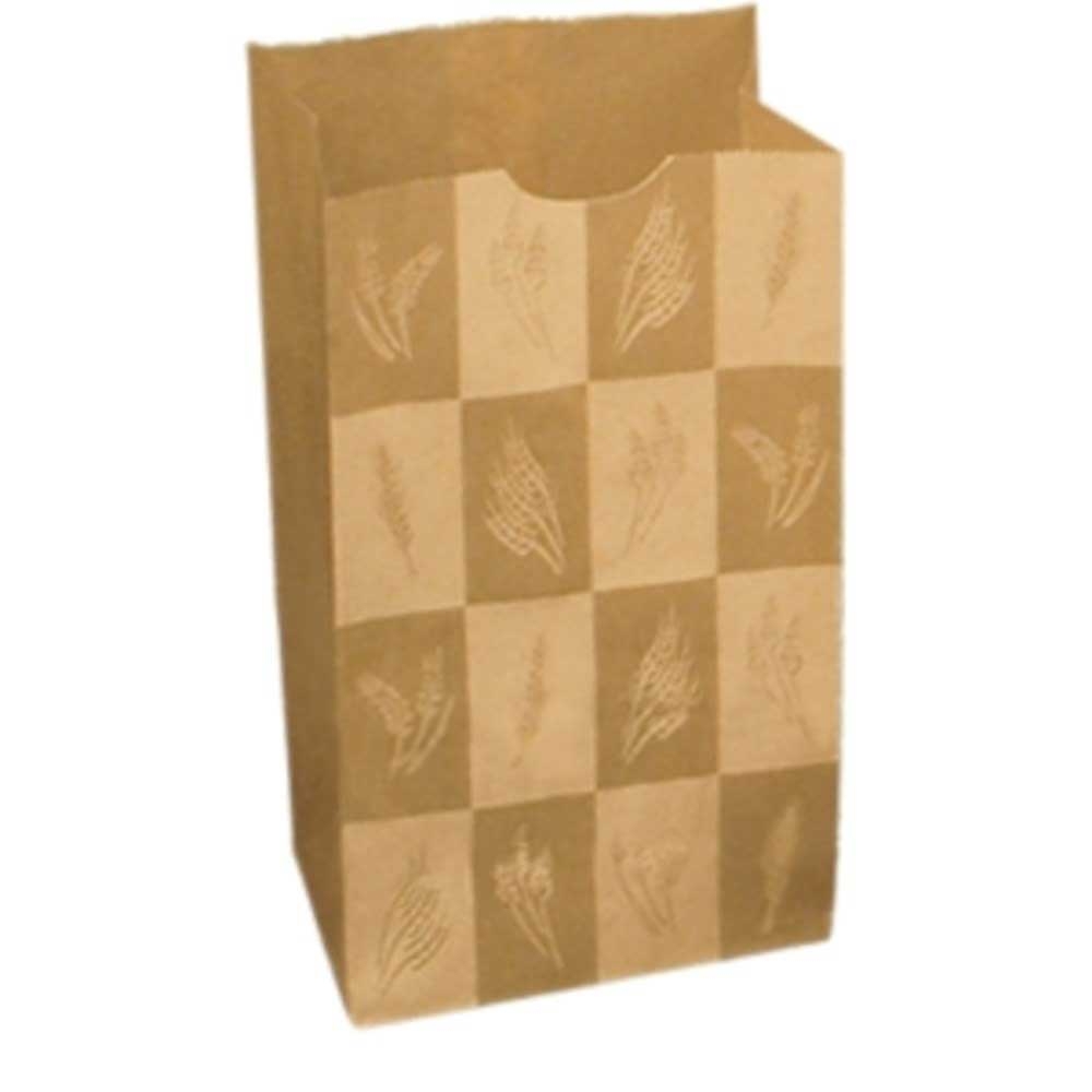 Bagcraft Natural Paper Wax Bakery Bag, 9.68 x 5 x 3.12 inch -- 500 per case