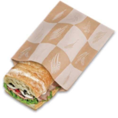 Ecocraft Brown Paper Pinch Bottom Bag, 6 x 2 x 8 inch -- 1000 per case