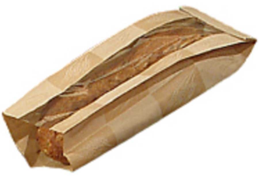 Bagcraft Ecocraft Natural Kraft Double Panel Artisan Bread Bag, 6 x 3.5 x 13.5 inch -- 500 per case