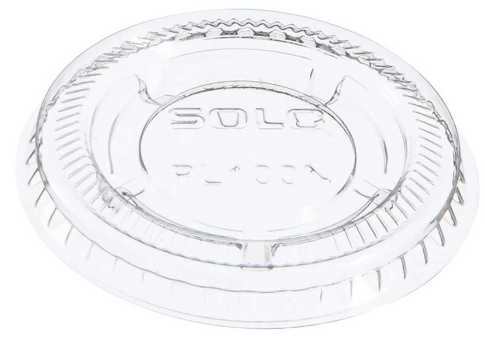 Solo PET Clear Round Small Cup Lid Only -- 2500 per case